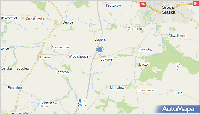 mapa Bukówek, Bukówek na mapie Targeo